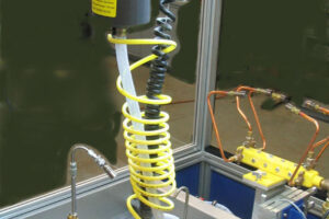 Pistol Grip Tool Balancer mounted on Fusion Braze Mate Machine